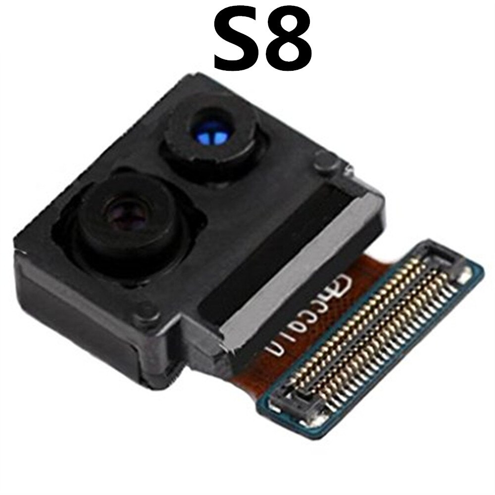 Przedni obiektyw aparatu do Samsung Galaxy S4 S5 S6 G920 S7 S8 S9 krawędzi S10 S20 S21 Plus G955F stoi mały aparat Flex Cable części: S8