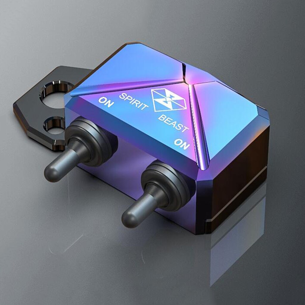 Waterproof Motorcycle CNC Aluminium Alloy Switches Universal Handlebar Headlight Fog Light Control Box