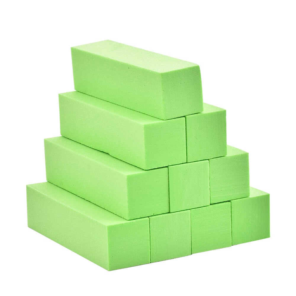 Esponja para pulir uñas, bloque de lijado, pedicura, manicura, herramientas de Arte de uñas, esmalte de uñas duradero y sin daños, Unisex, 10 Uds.: TE340