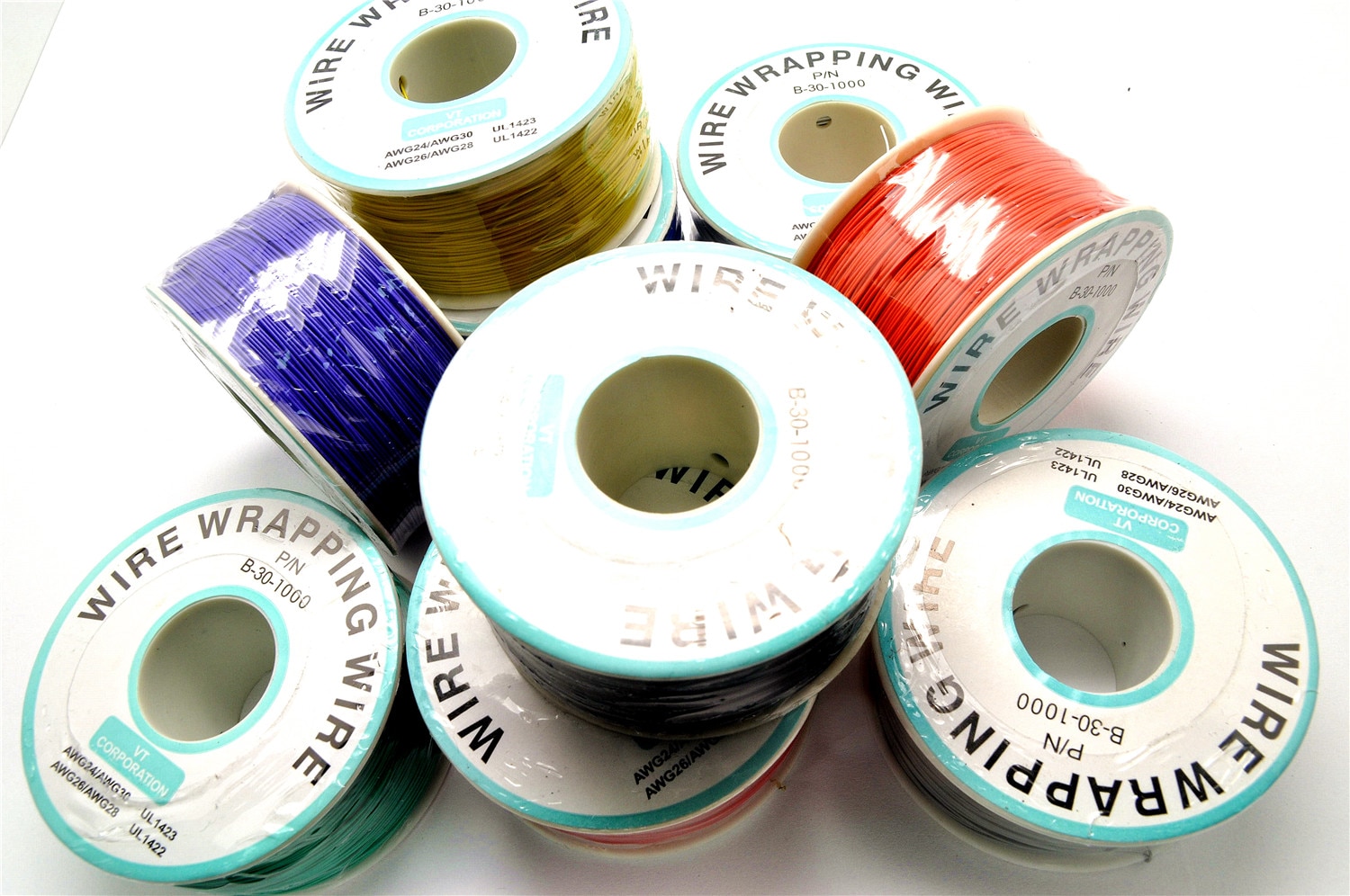 1pcs OK Line 0.5mm 30AWG Wire Wrapping Wrap Flexible insulation tin-plated Jumper Cable 250meter 820FT PCB flying jumper wire