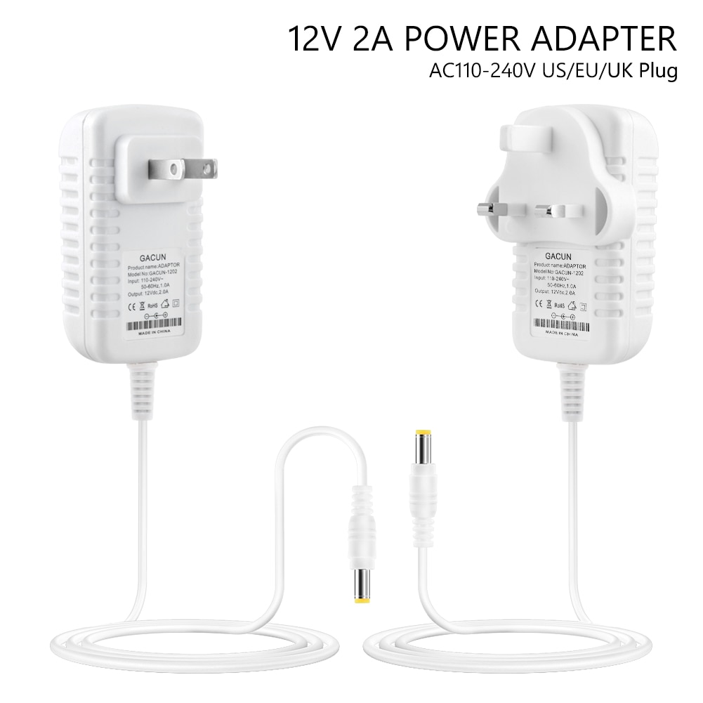 Dc 12V 2A 3A Universele Power Adapter Ac 100-240V Converter Adapter Lader Voeding Eu Ons uk Plug Voor Led Light Strips