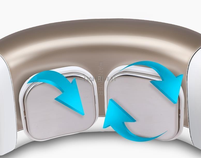 Cervical spine massager portable pulse massager for neck heating physical therapy body massager