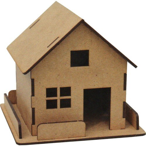 Südor Holz Holz Diy Modell Bauernhof Haus 125x130x130mm