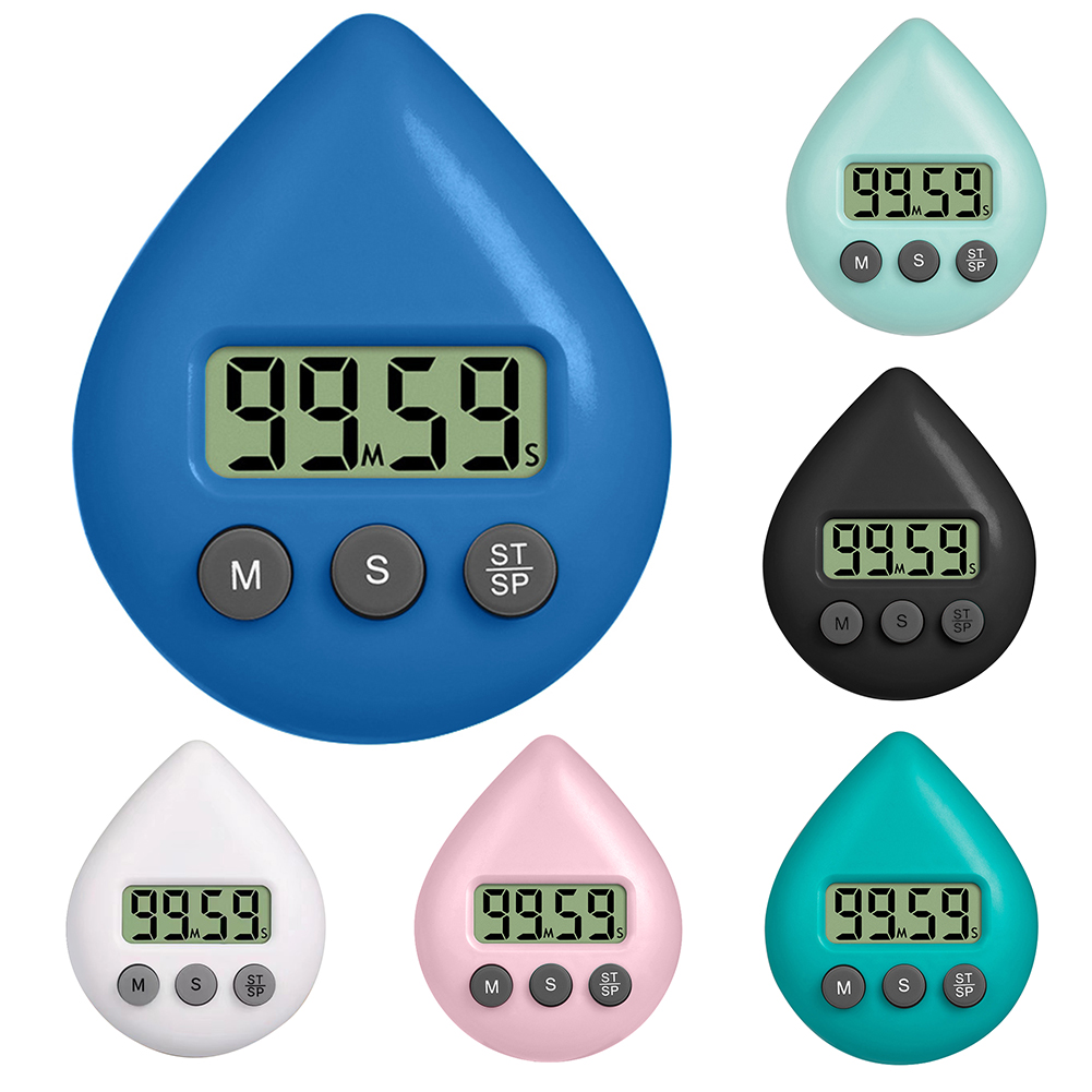 Digital Timer Waterproof Shower Timer Bathroom Timer Magnetic Backing Toilet Timer Countdown Timer for Kitchen Bathroom