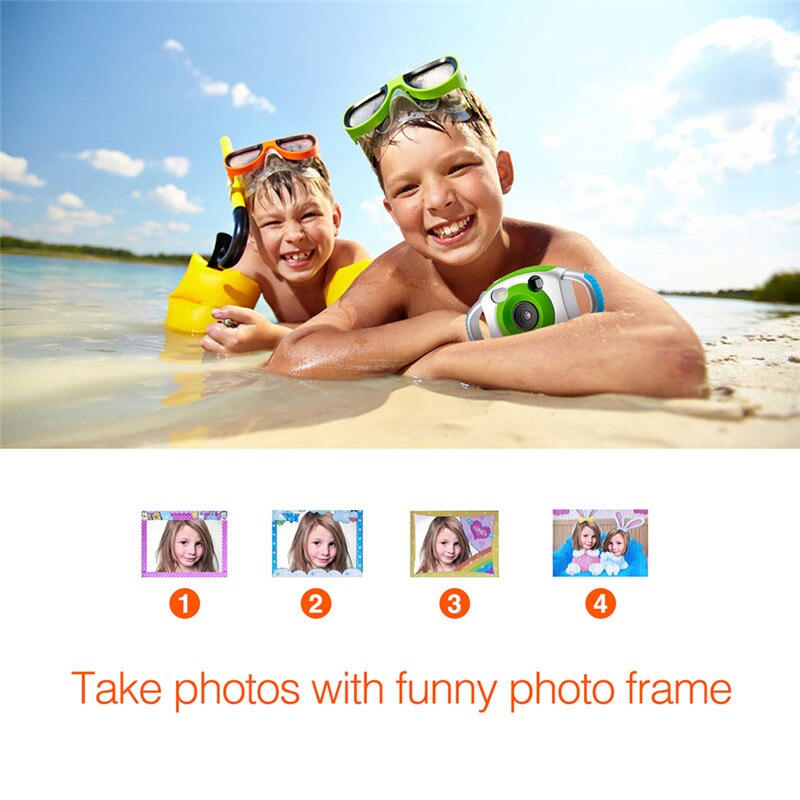 AMKOV Mini Camera Creativity Neck Camera Photography for Cute Kid Portable 5MP HD Camera Support Speaker Recording 32GB SD Card