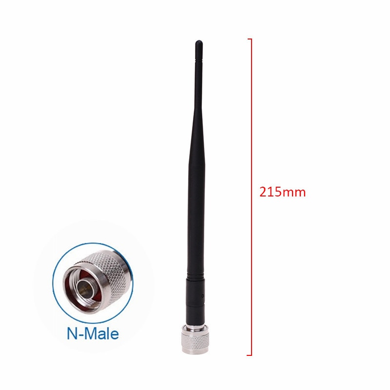 Antena 4G LTE 1800Mhz 3G 924Mhz, antena para amplificador de señal móvil, antena 4dBi Omni Whip, conector macho, negro