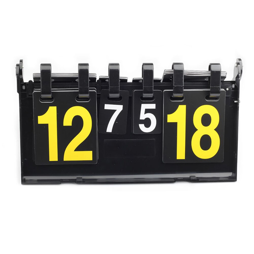 Scoreboard Volleyball Counter Multi Sports Portable Competitions Flipping Basketball 4 Digit PVC Football Table Tennis Badminton