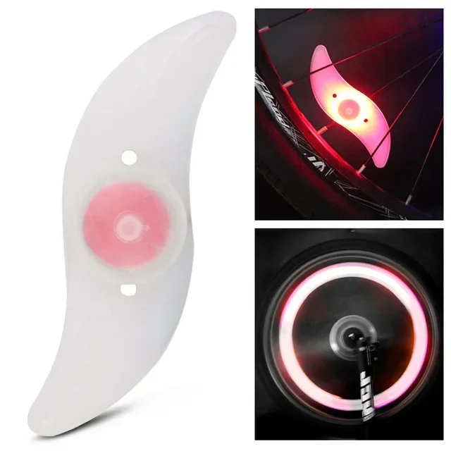 LED Fahrrad Rad Licht wasserdicht Fahrrad Nacht Sicherheit Radfahren Warnrad Speichen Licht 3 Modi Fahrrad dekorative Ausrüstung: WHITE