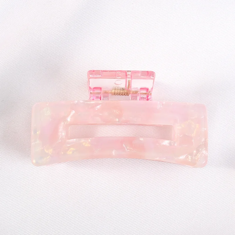 Bgffuy Mini couleur unie imprimé léopard acrylique croix griffes de crabe pince à cheveux coréenne filles femmes accessoires de cheveux