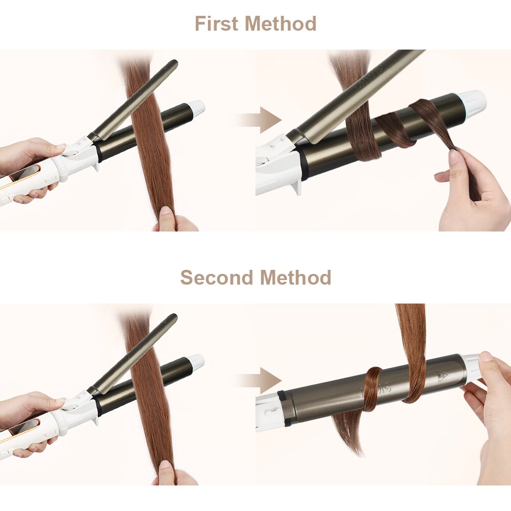 Ushow Eisstockschießen Eisen mit Turmalin Keramik Technologie und Digitale Steuerung mit Wärme Beständig Silikon matt
