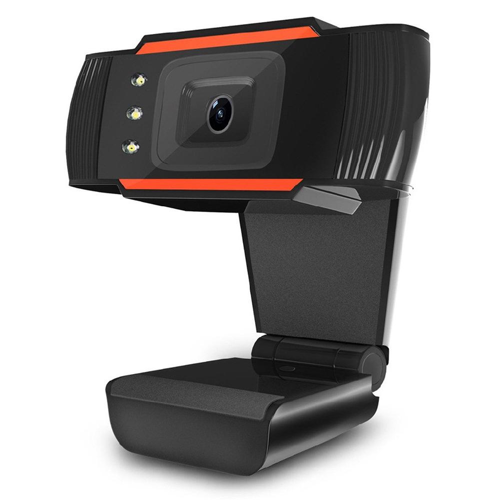 3LEDs Web Camera 12MP 720P HD Webcam USB Camera with Microphone for Computer PC Laptop