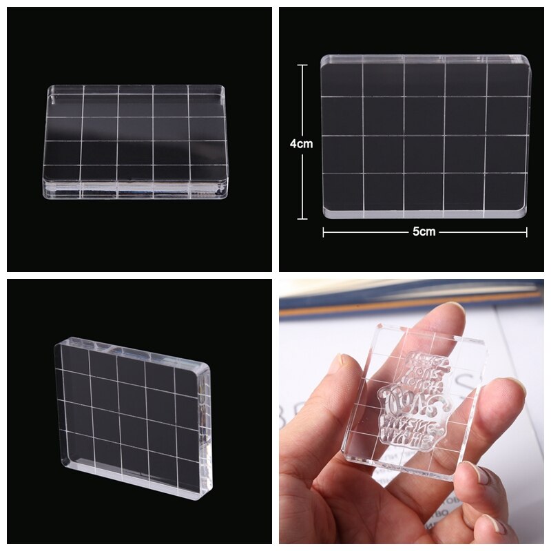Clear Acrylic Stamp Block DIY Silicone Seals Scrapbooking / Card Making Stamping Handmade Tool: TT283