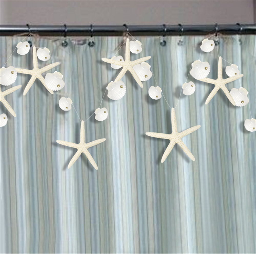 3M White Starfish Seashell Bubble Garland Under The Sea Mermaid Party Decorations Ocean Animal Cutouts Hanging Banners