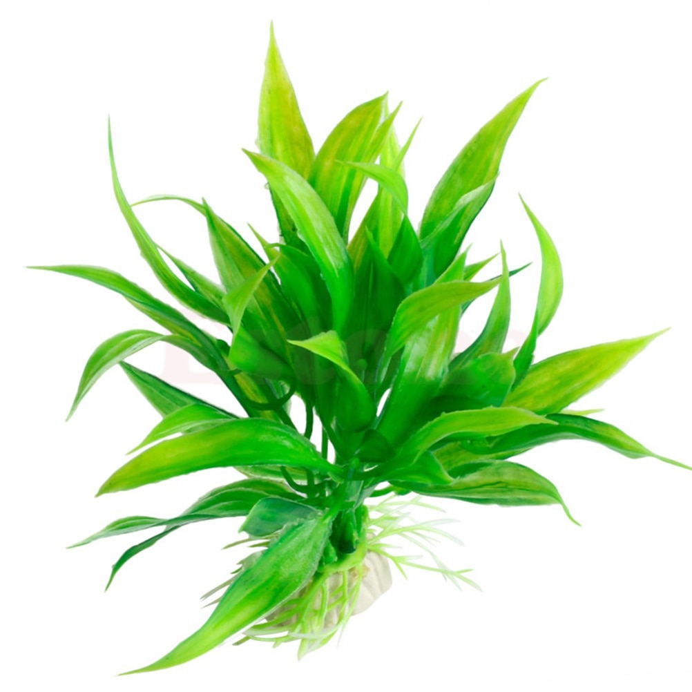 1PCS Pvc di Plastica Piante D'acquario Artificiale Della Decorazione 15 centimetri di Altezza