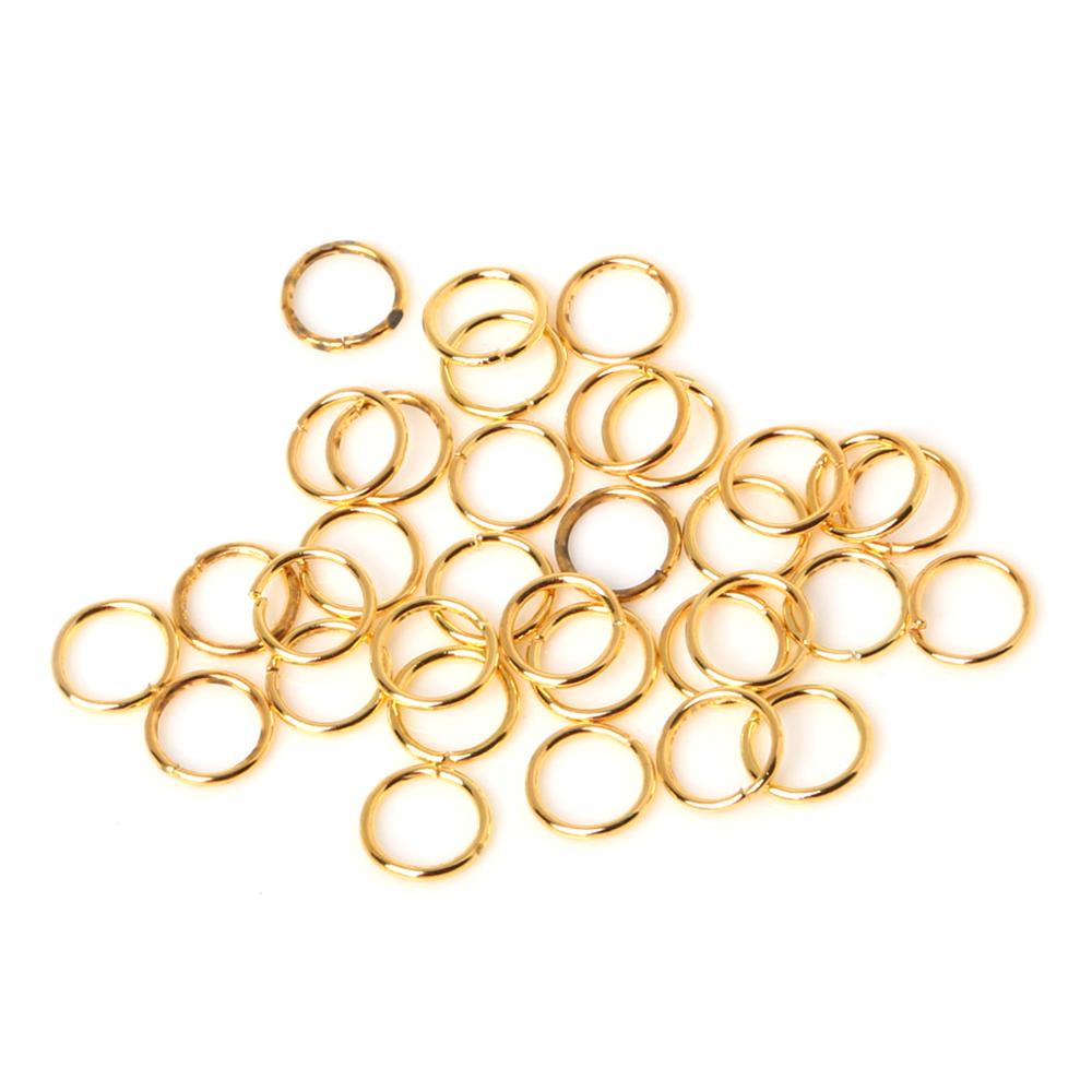 3 4 5 6 7 8 10 mm Gold Silver Color Open Jump Rings Split Rings Connectors For DIY Jewelry Making Bracelet Findings