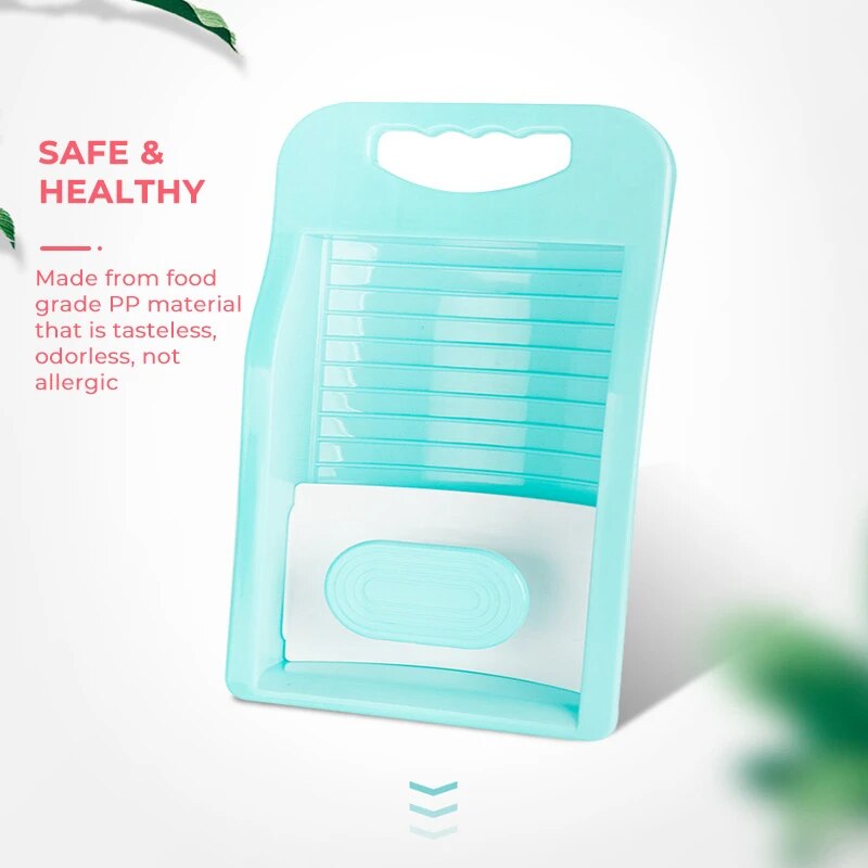 Plastic Washtub with Washboard Thick Laundry Basin Wash Baby Underwear Plastic Laundry Basin