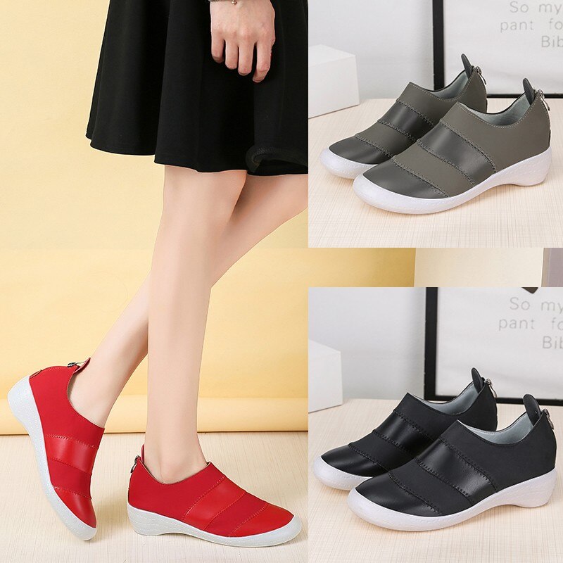 Size 35-41 Lente Licht Gewicht Platte Schoenen Mode Ronde Teen Sokken Schoenen Vrouw Sneakers Vrouwen Casual Geweven Loafers dames Schoenen