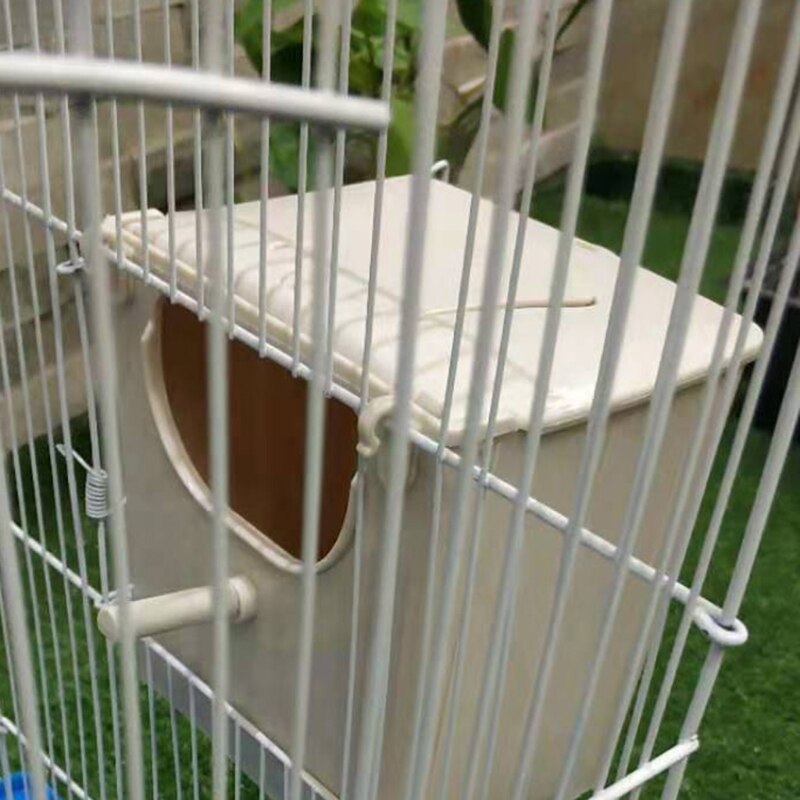 Plastic Bird Breeding Nest for Birds Sugar Glider Nesting Box Outside Inside Cage Hanging Washable Sturdy Cage Accessories