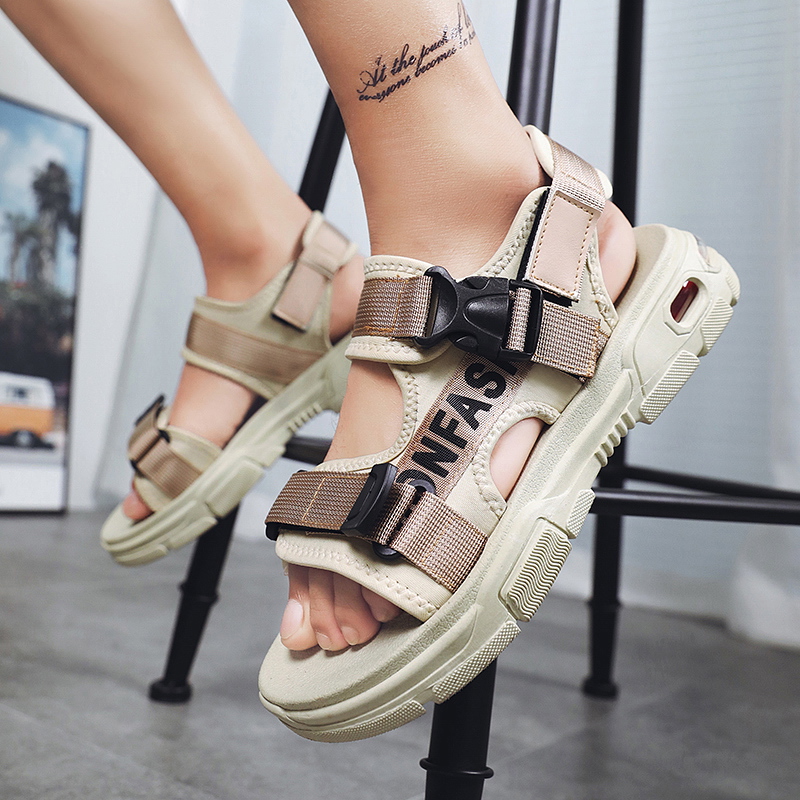 Men Sandals Summer Slipper Air Cusion Outdoor Sandal Men Sandal Casual Buckle Strap Comfortable Beach Shoe