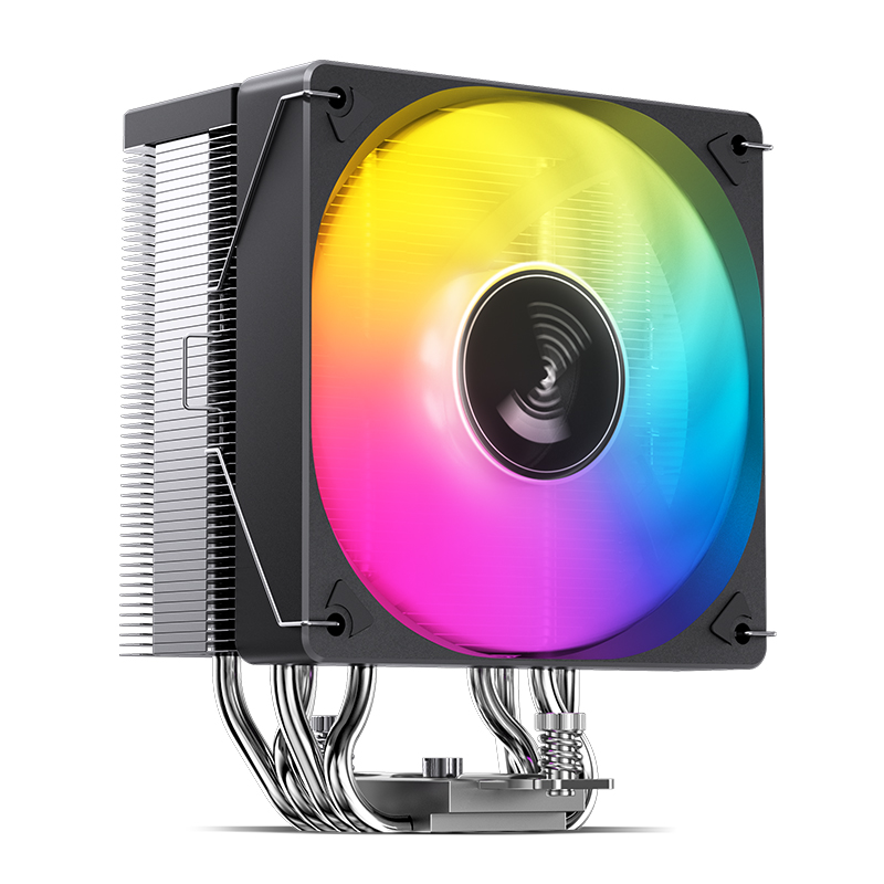 JONSBO CR-1000 EVO tour refroidisseur de processeur nickelé 4 caloducs 5V 3PIN ARGB ventilateur radiateur refroidi par Air pour LGA1700 115X 1200 AM4 AM5: Gris foncé
