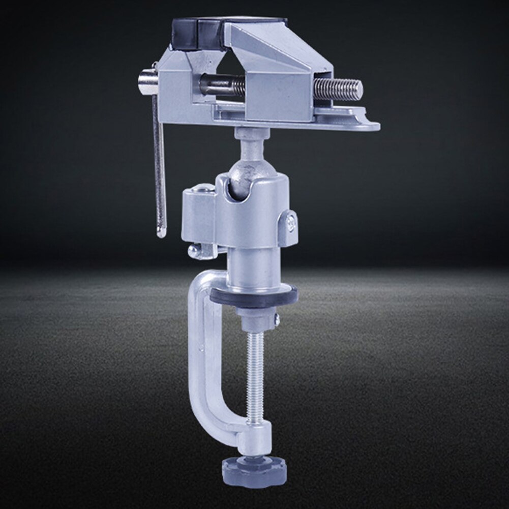 Vises Bench Swivel W/ Clamp 3" Tabletop Vise Tilt Rotates 360° Work Bench Tool