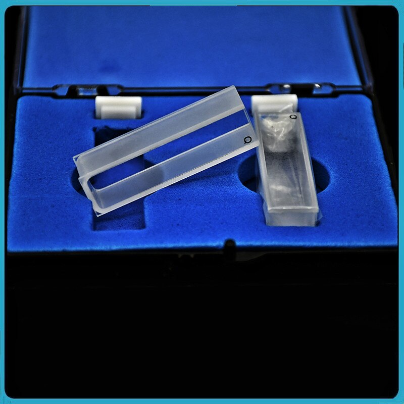 Quarz Küvette (Flüssigkeit Sonde Zelle) Absorption Zelle 10mm, Sauerei Reflektiert Licht Küvette 2 stücke/pk