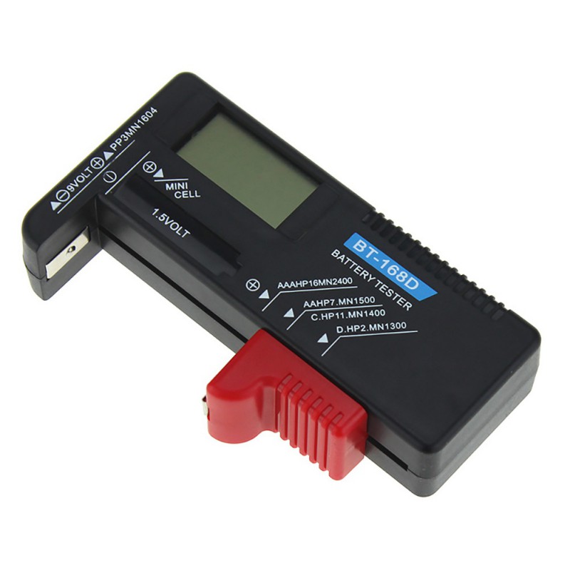 Digitale Batterij Tester BT168D Elektronische Batterij Power Maatregel Checker voor 9V 1.5V AA AAA Cell C D