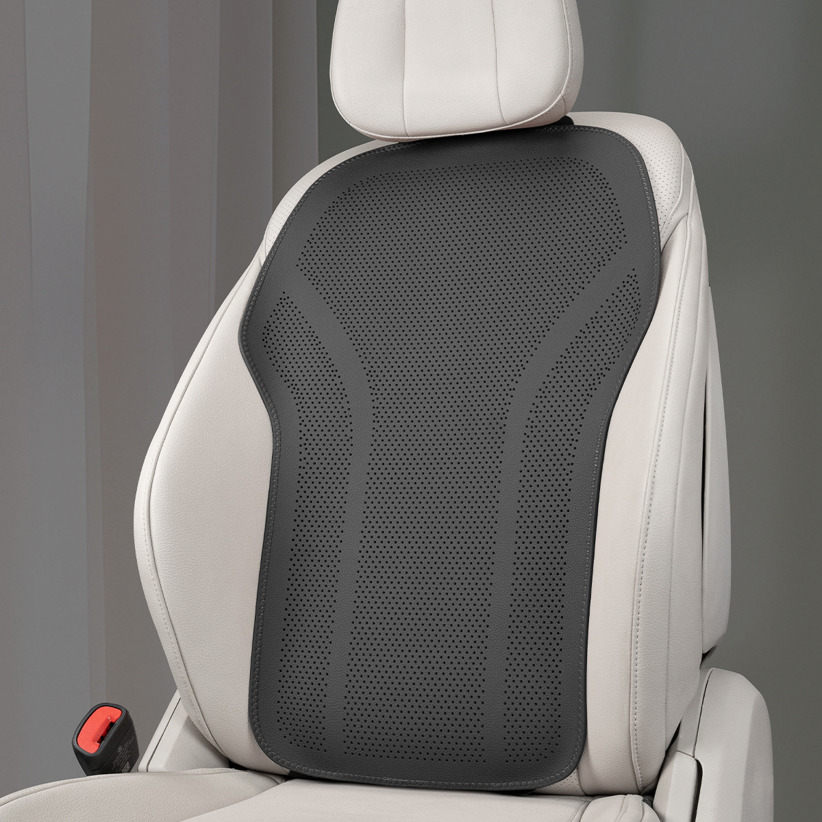 cojín de asiento de coche mejorado, cojín fresco de verano con ventilación, cojín de asiento Universal para las cuatro estaciones, cojín cómodo completamente incluido: Transparente