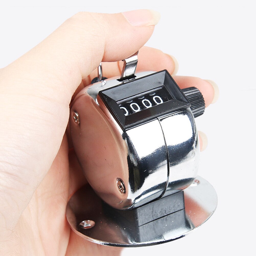 Display Electronic Tally Counter Metal Shell 4 Digit Number Mini Pocket Tally Counter for Golf Training Clicker