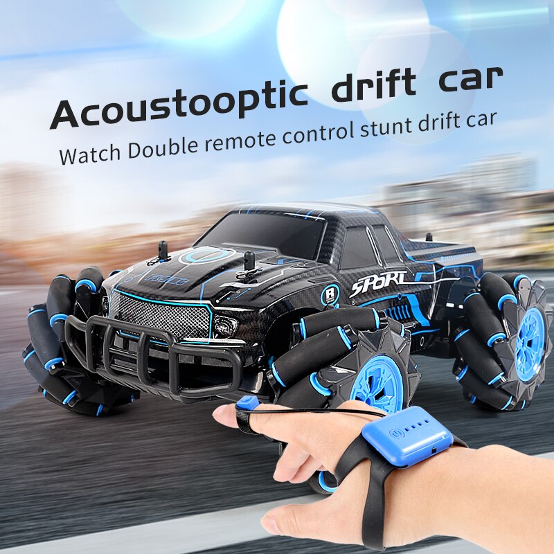 neue RC Auto 2,4G Radio Kontrolle Acoustooptic Drift Auto Spielzeug 360 ° Rotierenden Uhr Geste spüren Lkw Spielzeug für freundlicher