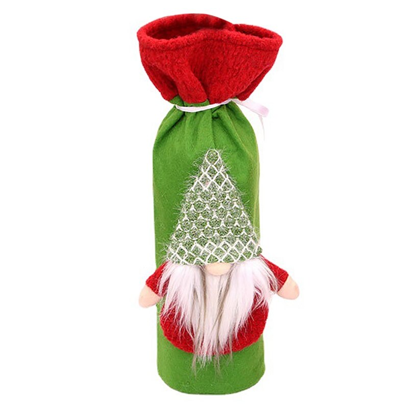 2 Set Kerst Wijnfles Covers Hoed Sjaal Geschenkzakken Xmas Champagne Fles Zakken Fles Ornements voor Xmas Party Gunsten Stijl 3 2 Set Kerst Wijnfles Covers Hoed Sjaal Geschenkzakken Xmas Champagne Fles Zakken Fles Ornements voor Xmas Party Gunsten Stijl 3