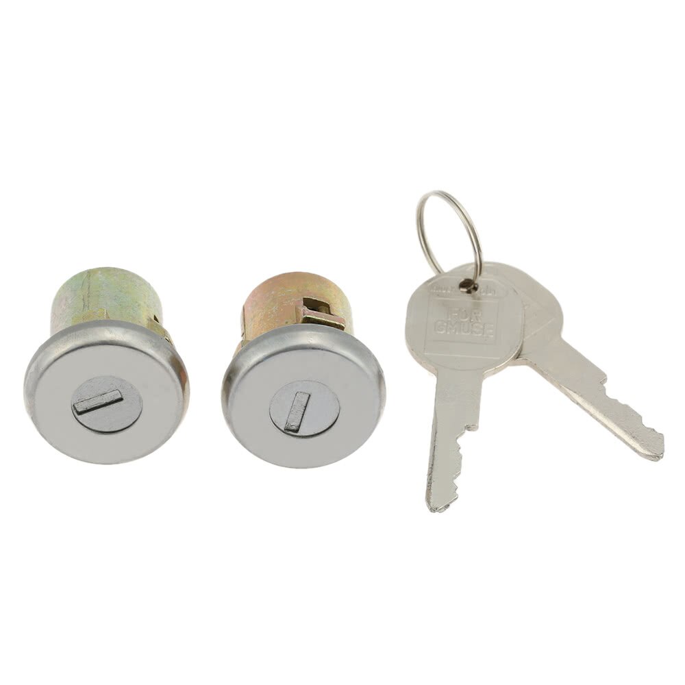 Paar Deurslot Cilinder Set Met 2 Sleutels Voor Full Size 1969-1991 1970 Key Afstandsbediening Garage deur Afstandsbedieningen