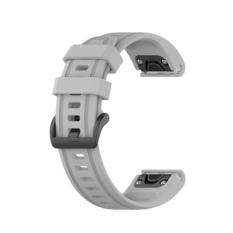Dla Garmin Fenix 7s 6S 5S Watchband 20mm pasek do bransoletki dla Fenix 6s Pro 5s Plus opaska silikonowa szybka wymiana opaska na nadgarstek: Gray