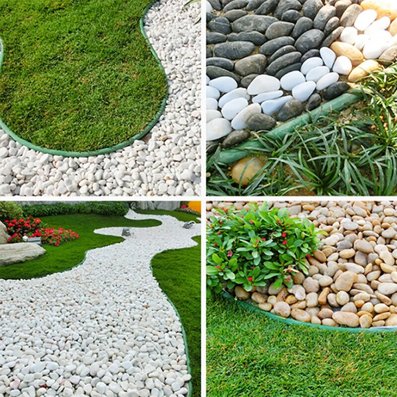 2M ogród trawa obrzeża ogrodzenia pas plastikowy trawnik kamień izolacja podwórko wystrój ścieżka bariera patio ogrodnictwo pas łatwy montaż