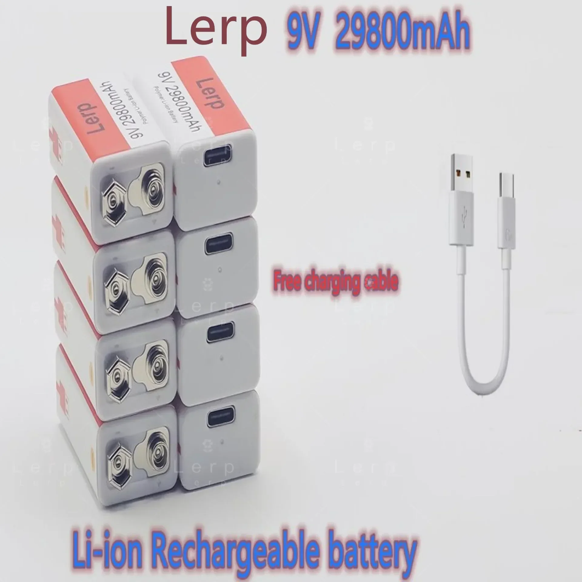 Bateria Oplaadbare Iones De Litio, Pila De 9V, 2024mAh, Mini Usb, Juguete, Microfoon Sosfono, Controle Remoto, Nut Ktv, 29800