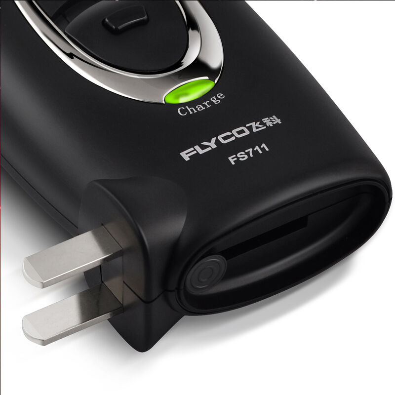 Flyco-Afeitadora eléctrica FS711 Original para hombre, afeitadora de barba fina de precisión, recargable en seco y húmedo, de acero inoxidable, 100%