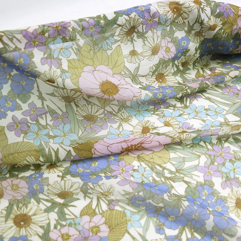 Tela de seda rosa para vestido de boda, Material de gasa de algodón, Georgette, por metro