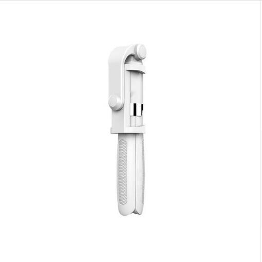 Wireless Bluetooth Flexible Selfie Stick Tripod Smartphone Selfie Button For iPhone X XS 8 Plus Handheld Monopod Shutter Remote: white