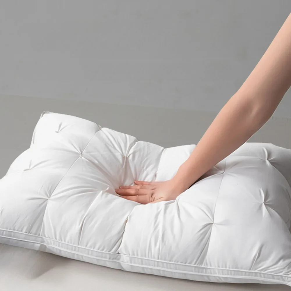 Soveputer komfortable puter for å sove 5-- stjerners hotellpute tredimensjonal myk tosidig vasket ensfarget pute
