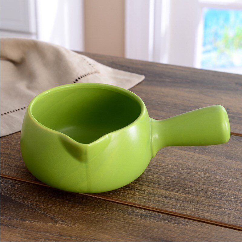 Koreaanse Braadpan Melk Pot Soep Pot Keramische Pot Baby Baby Voedingssupplement Melk Pap Keuken Benodigdheden: 700ml / green