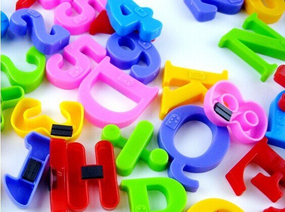 Set Of 26 Colorful Teaching Magnetic Numbers Fridge Magnets Alphabet Number Letters Random Refrigerator Stickers