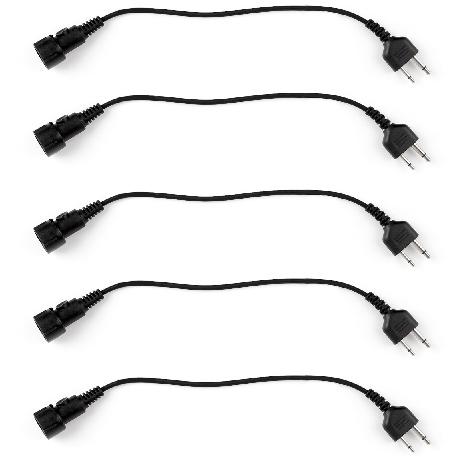 Artudatech 5 stk 2 pin mini din stik stik kabel til icom ic til cobra cb lige stik 2 wau radio headset