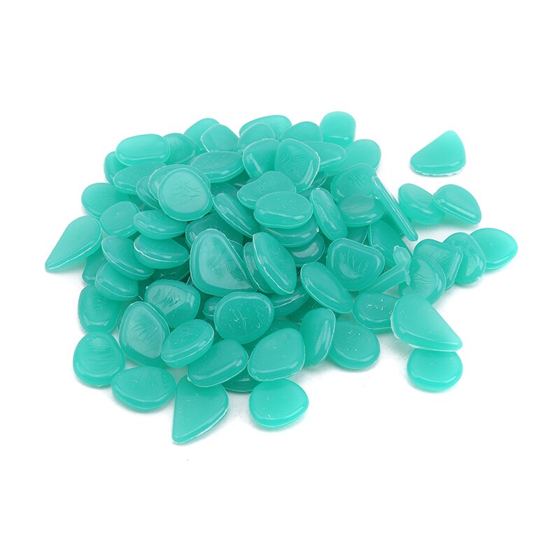 Juguetes que brillan en la oscuridad, rocas de jardín para pasarelas, camino de jardín, Patio, jardín, Patio, piedras de decoración al aire libre: Lake blue