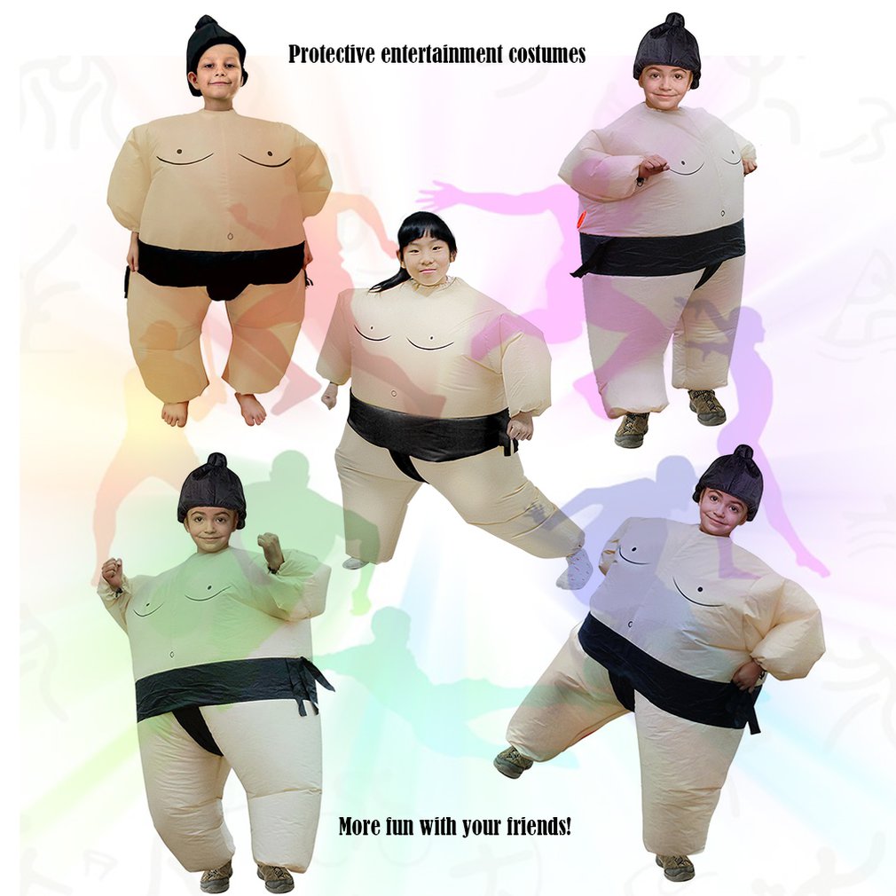 Opblaasbaar sumo kostuum worstelaar halloween kostuum voor volwassenen/kinderen dikke man sumo feest cosplay opblaasbaar kostuum opblaasbaar