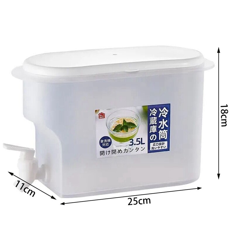 3.5L Drink Dispenser with Spigot Water Jug with Faucet Lemon Juice Jug Drinkware Kettle Pot Cold Water Bottle Beverage Dispenser