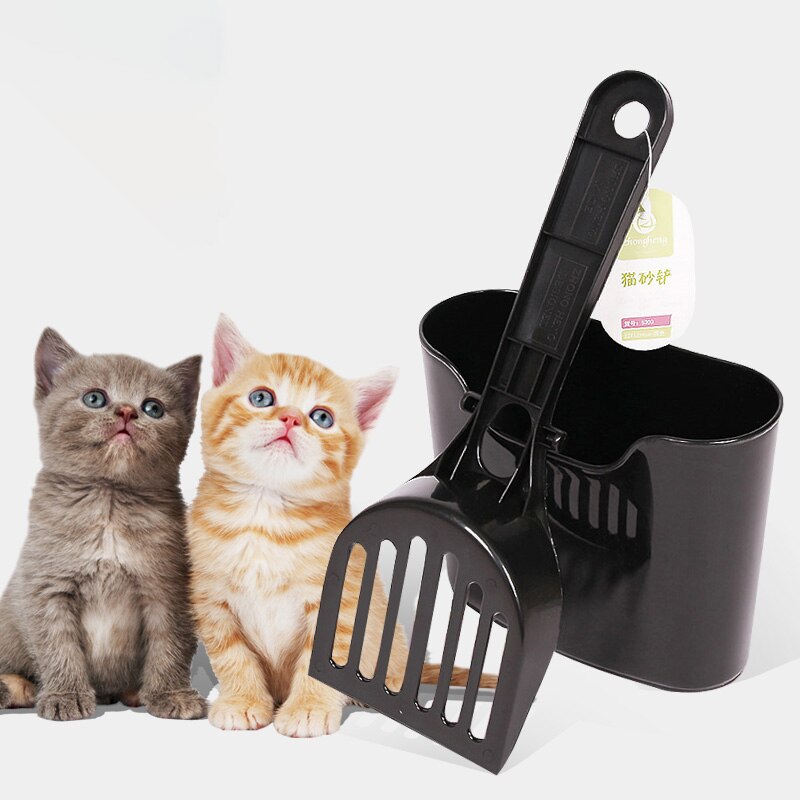 Cat Litter Scoop Set Terrarium Hook Pet Poo PP Shovel Cleaning Sifter