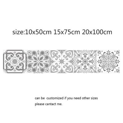 Moroccan Style Wall Tile Stickers Self-adhesive Wallpaper Vinyl for Kitchen, Bathroom Kitchen or Backsplash PVC Wall Decals: 2 / 10x50cm