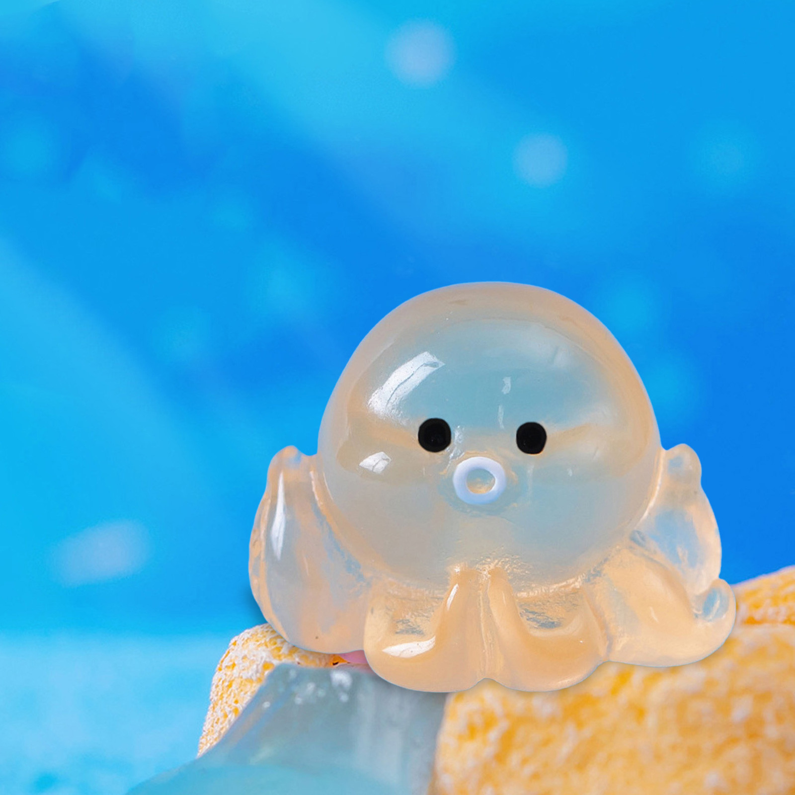 Micro Criativo Brilho Bonito Na Decoração Escuro, Pequeno Aquário Fish Tank, Acessórios de Decoração DIY, Pequenos Ornamentos, Nó, Objeto Decorativo: Azul marinho