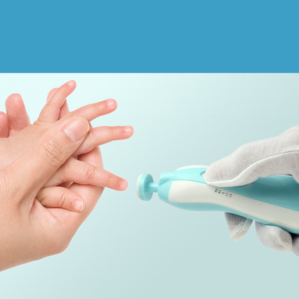 Dispositif de meulage électrique pour bébé | Coupe-ongles pour bébé avec 6 têtes de meulage, lime à ongles sûre pour femmes, outils de manucure et de pédicure