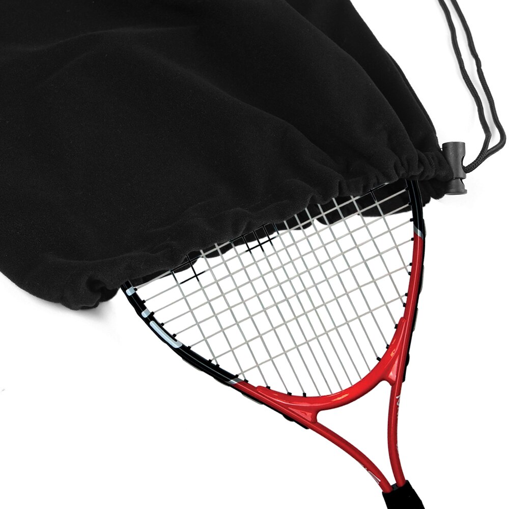 Tennisrackett täcke väska mjuk fleece förvaringsväska för tennisracket tennisväska utrustning tennis tillbehör